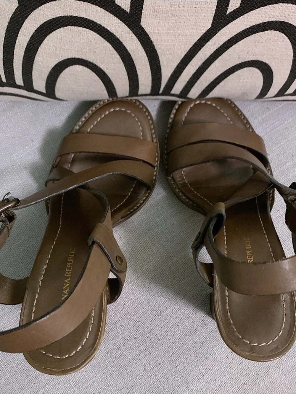 Banana Republic Strappy Sandals Heels Size 6.5
